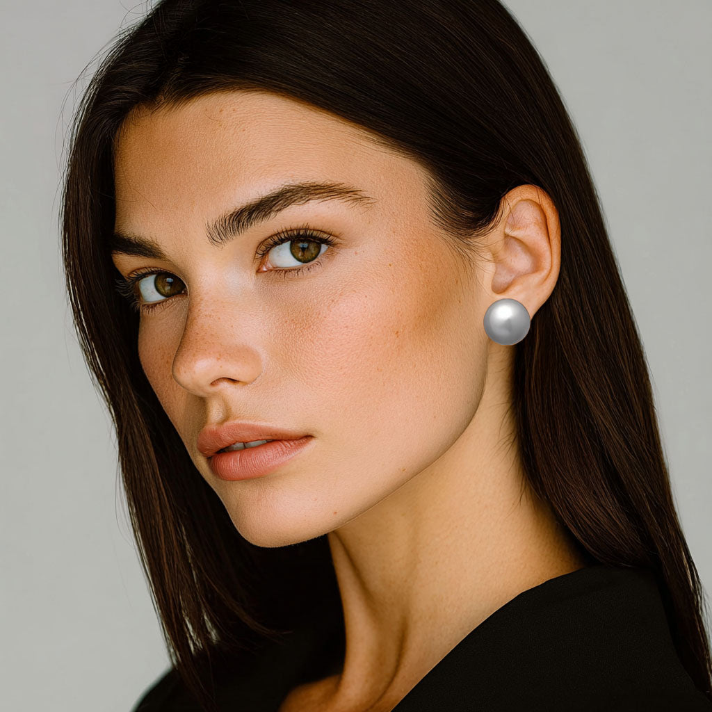 Boucles d'Oreilles Eleonore - Acier inoxydable - Couleur argent