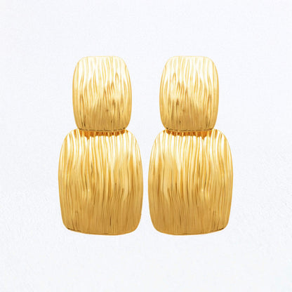 Boucles d'Oreilles Aurora - Acier inoxydable - Couleur or