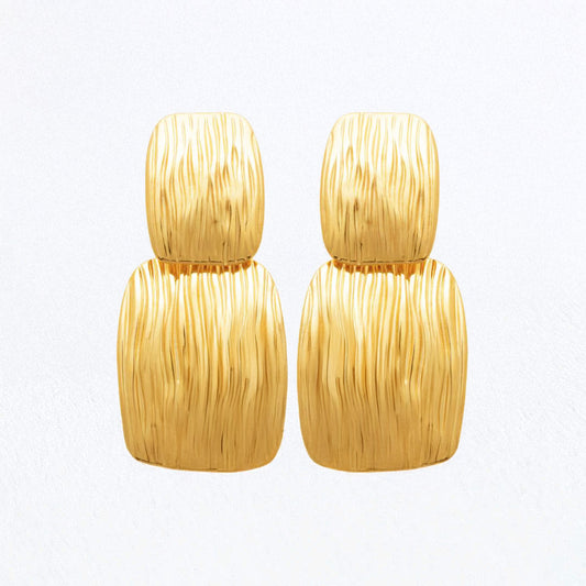 Boucles d'Oreilles Aurora - Acier inoxydable - Couleur or