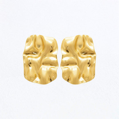 Boucles d'Oreilles Clothilde - Acier inoxydable - Couleur or