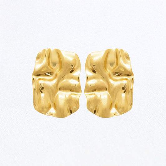 Boucles d'Oreilles Clothilde - Acier inoxydable - Couleur or