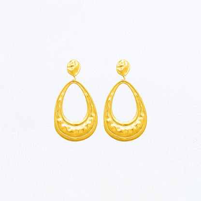 Boucles d'Oreilles Colette - Acier inoxydable - Couleur or