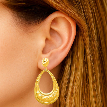 Boucles d'Oreilles Colette - Acier inoxydable - Couleur or