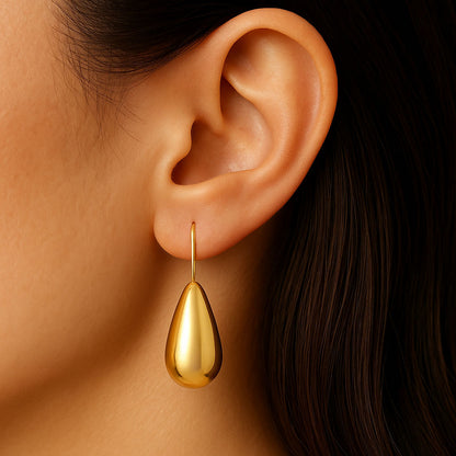 Boucles d'Oreilles Diane - Acier inoxydable - Couleur or