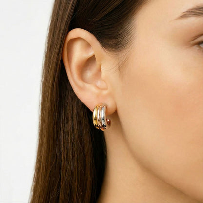 Boucles d'oreilles acier inoxydable Eclypse 3