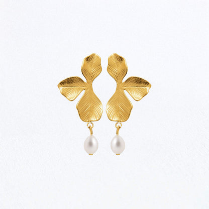 Boucles d'Oreilles Elise - Acier Inoxydable - Couleur or
