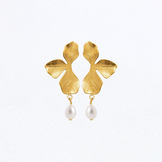 Boucles d'Oreilles Elise - Acier Inoxydable - Couleur or