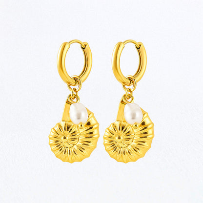 Boucles d'Oreilles Elna - Acier inoxydable - Couleur or