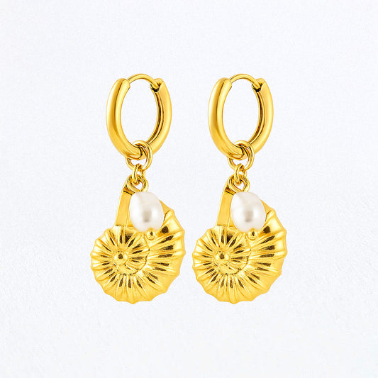 Boucles d'Oreilles Elna - Acier inoxydable - Couleur or