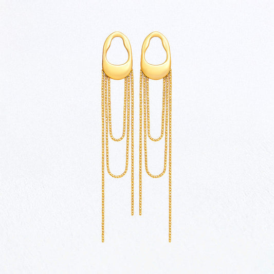 Boucles d'Oreilles Enora - Acier inoxydable - Couleur or