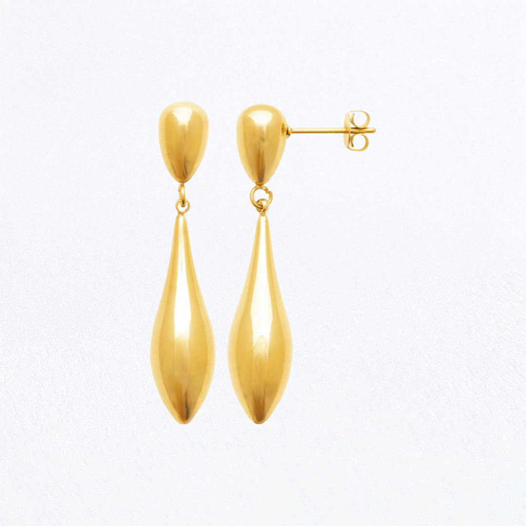Boucles d'Oreilles Galia - Acier inoxydable - Couleur or