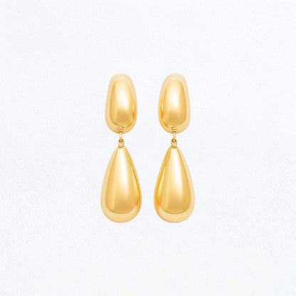 Boucles d'Oreilles Isabeau - Acier inoxydable - Couleur or