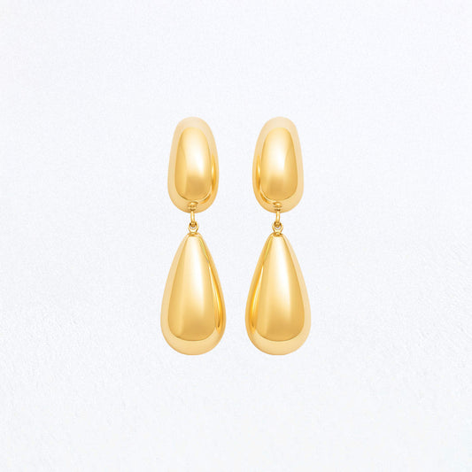 Boucles d'Oreilles Isabeau - Acier inoxydable - Couleur or