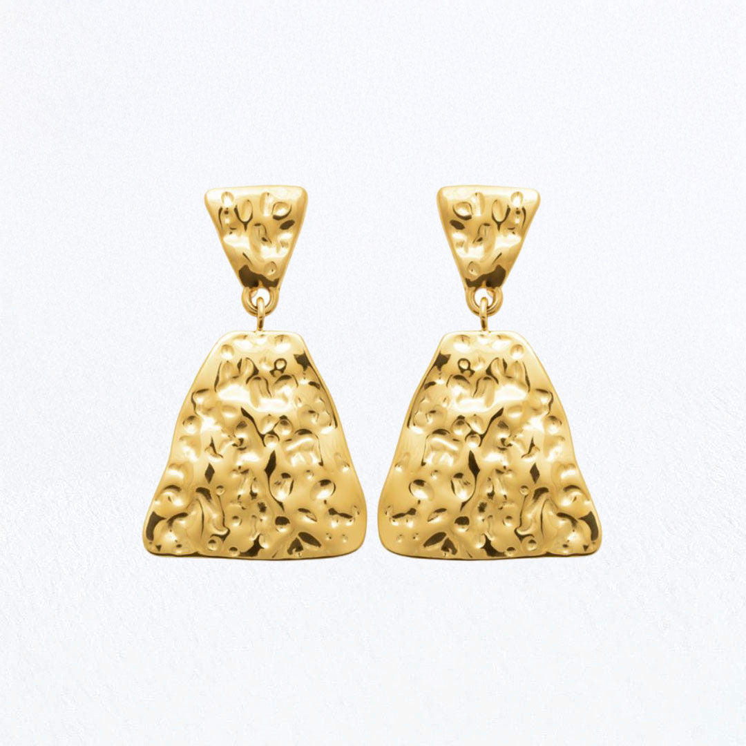 Boucles d'Oreilles Lola - Acier inoxydable - Couleur or