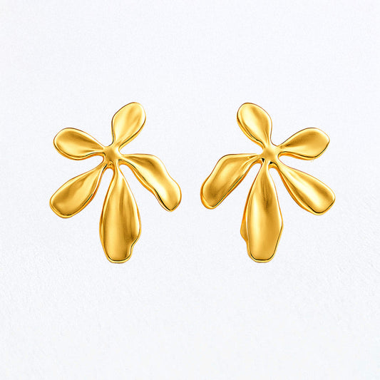 Boucles d'Oreilles Maëlys - Acier inoxydable - Couleur or
