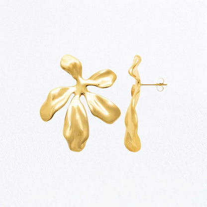 Boucles d'Oreilles Maëlys - Acier inoxydable - Couleur or