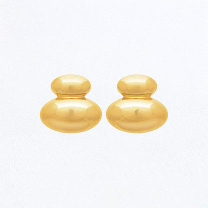 Boucles d'Oreilles Naya - Acier inoxydable - Couleur or