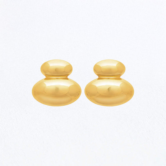 Boucles d'Oreilles Naya - Acier inoxydable - Couleur or