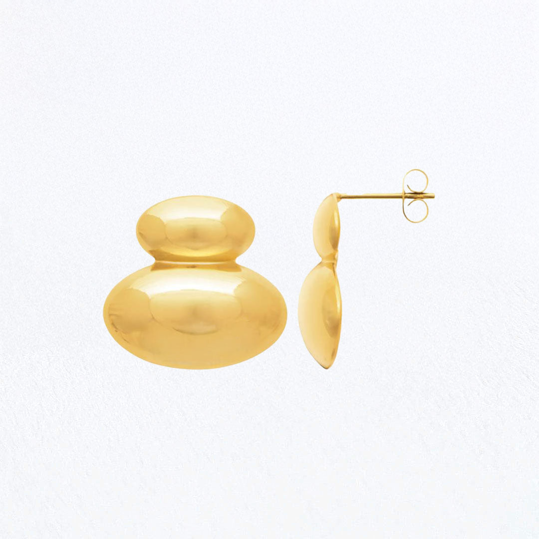 Boucles d'Oreilles Naya - Acier inoxydable - Couleur or