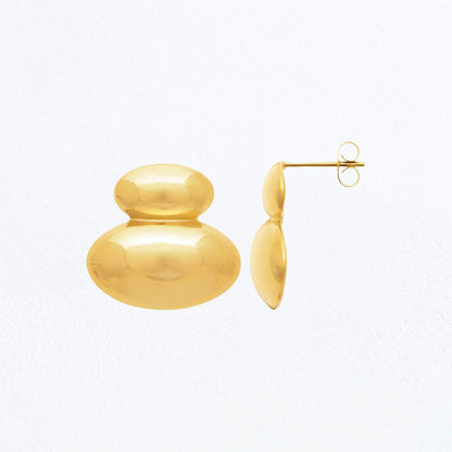 Boucles d'Oreilles Naya - Acier inoxydable - Couleur or