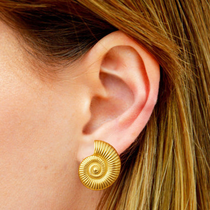 Boucles d'Oreilles Nerida - Acier inoxydable - Couleur or