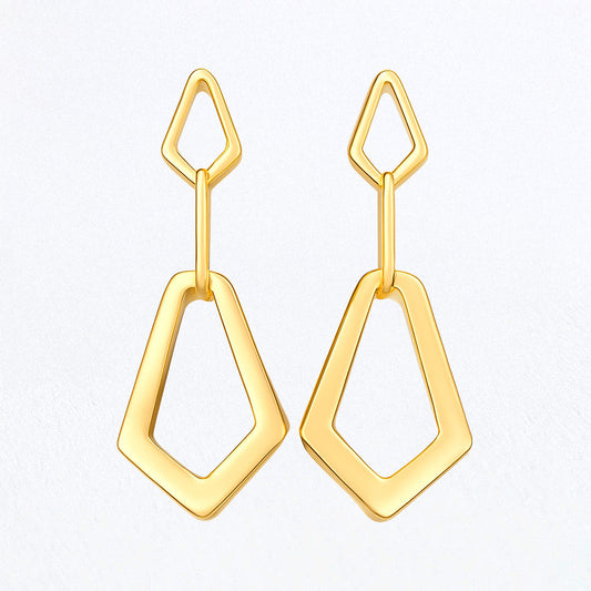 Boucles d'Oreilles Cali - Acier inoxydable - Couleur or