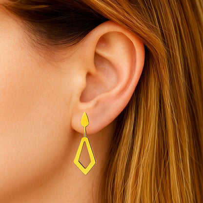 Boucles d'Oreilles Cali - Acier inoxydable - Couleur or