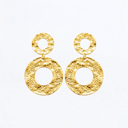 Boucles d'Oreilles Clara - Acier inoxydable - Couleur or