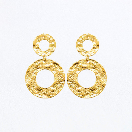 Boucles d'Oreilles Clara - Acier inoxydable - Couleur or