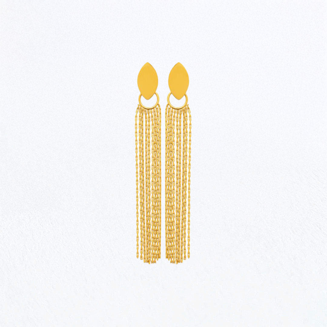 Boucles d'Oreilles Clarisse - Acier inoxydable - Couleur or