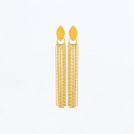Boucles d'Oreilles Clarisse - Acier inoxydable - Couleur or