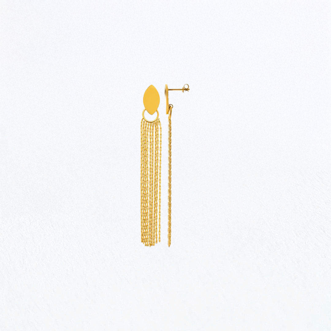 Boucles d'Oreilles Clarisse - Acier inoxydable - Couleur or