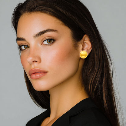 Boucles d'Oreilles Eleonore - Acier inoxydable - Couleur or
