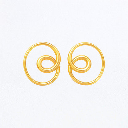 Boucles d'Oreilles Garance - Acier inoxydable - Couleur or