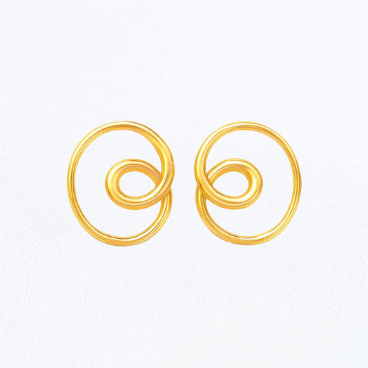 Boucles d'Oreilles Garance - Acier inoxydable - Couleur or