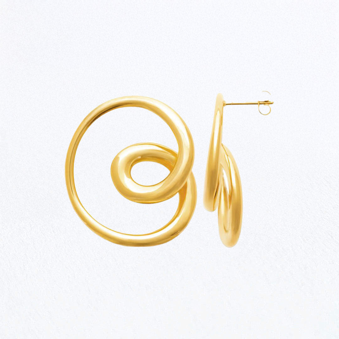 Boucles d'Oreilles Garance - Acier inoxydable - Couleur or