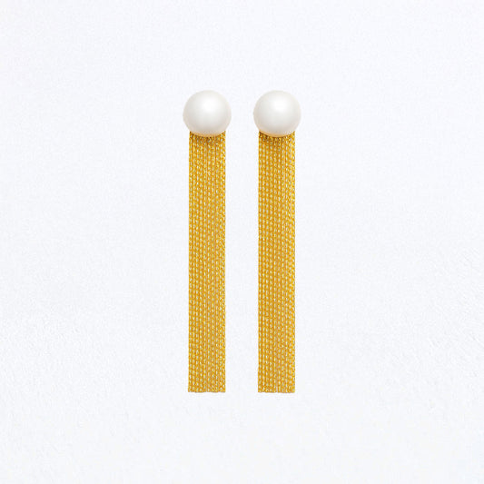 Boucles d'Oreilles Renée - Acier inoxydable - Couleur or