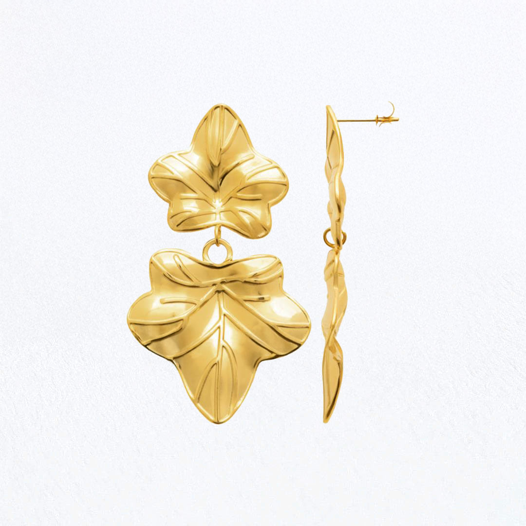 Boucles d'Oreilles Alix - Acier inoxydable - Couleur or