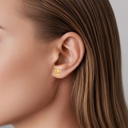 Puces d'Oreilles Bee - Plaqué Or 18K