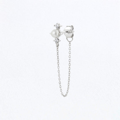 Boucle d'Oreille Chaine Greta - Argent 925