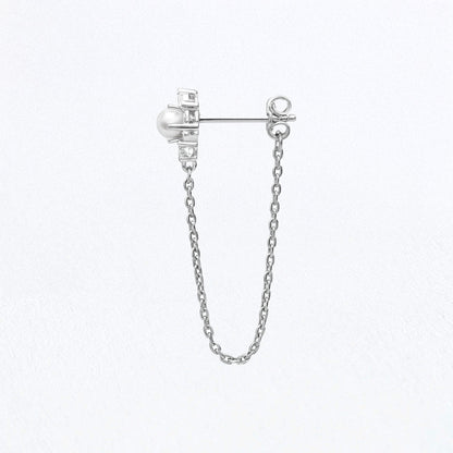 Boucle d'Oreille Chaine Greta - Argent 925