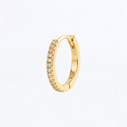 Boucle d'oreille individuelle plaqué or Ava