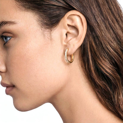 Boucle d'oreille individuelle plaqué or Ava Bellaime 4