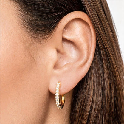 Boucle d'oreille individuelle plaqué or Ava Bellaime 3