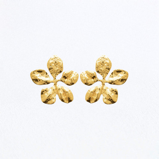 Boucles d'Oreilles Hortense - Acier inoxydable - Couleur or