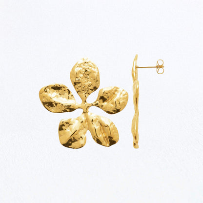 Boucles d'Oreilles Hortense - Acier inoxydable - Couleur or