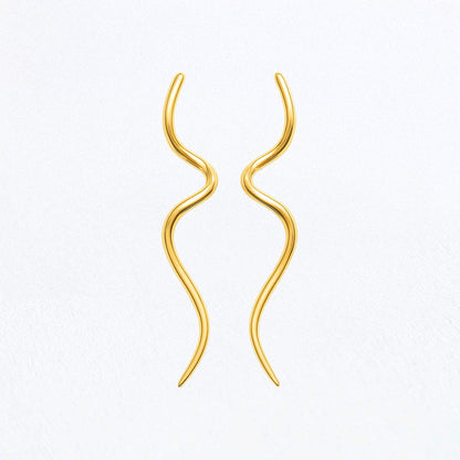 Boucles d'Oreilles Louise - Acier inoxydable - Couleur or