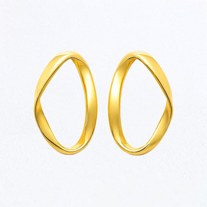 Boucles d'Oreilles Philomene - Acier inoxydable - Couleur or