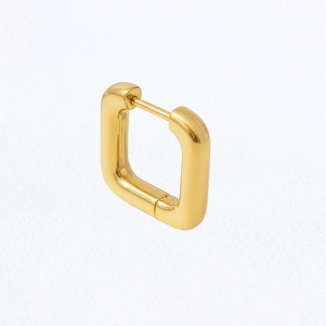 Boucle d'oreille individuelle créole plaqué or 18K 1,3 cm Moove Bellaime