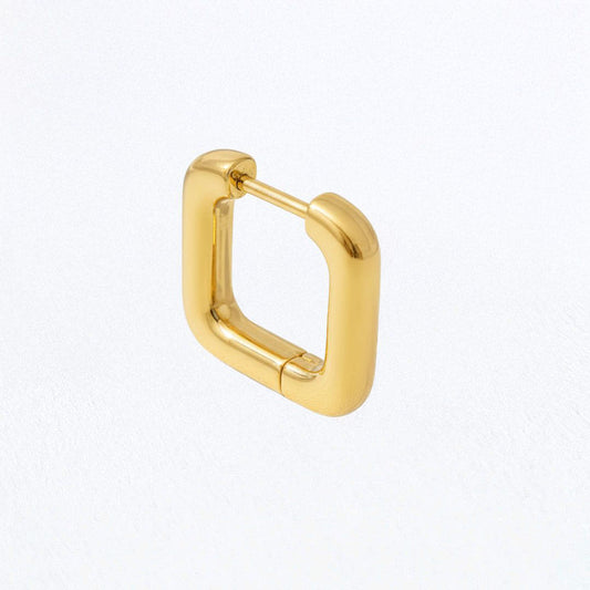 Boucle d'oreille individuelle créole plaqué or 18K 1,3 cm Moove Bellaime